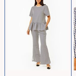 Addison Bay Set // Botanist Top & Twiggy Pant top EUC bottoms nwt